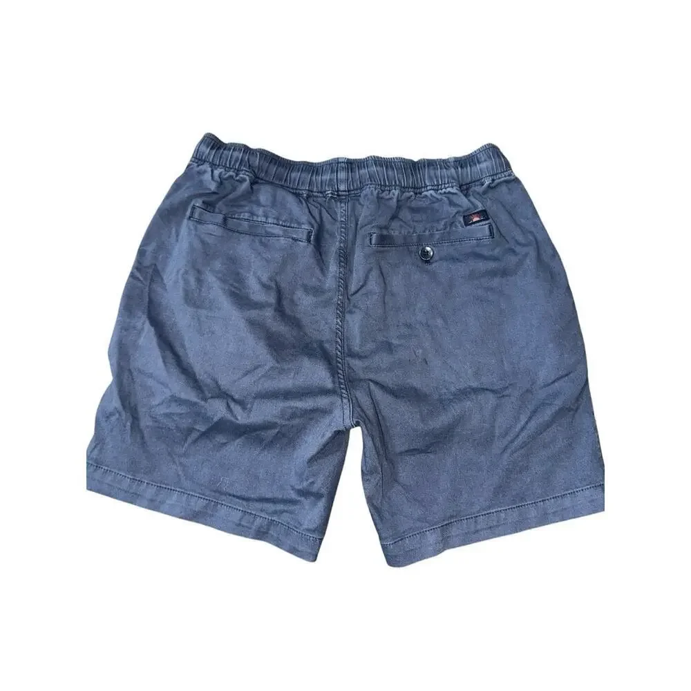 Faherty Men’s Size S Navy Blue Nights  Flat Front Essential Drawstring 6” Shorts
